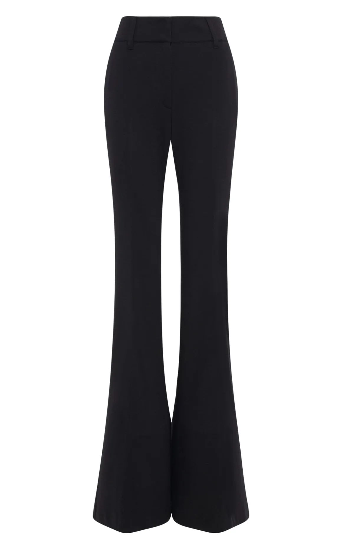Rhein Flare Pant in Black Cashmere Jersey