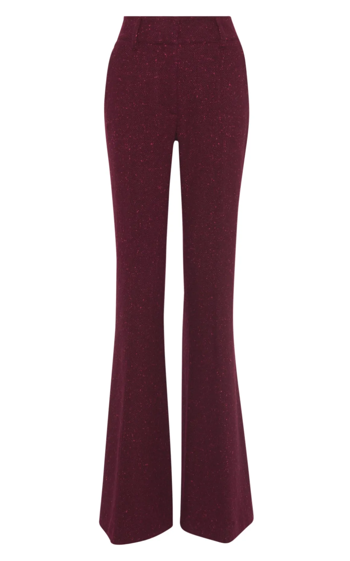 Rhein Flare Pant in Bordeaux Speckled Cashmere