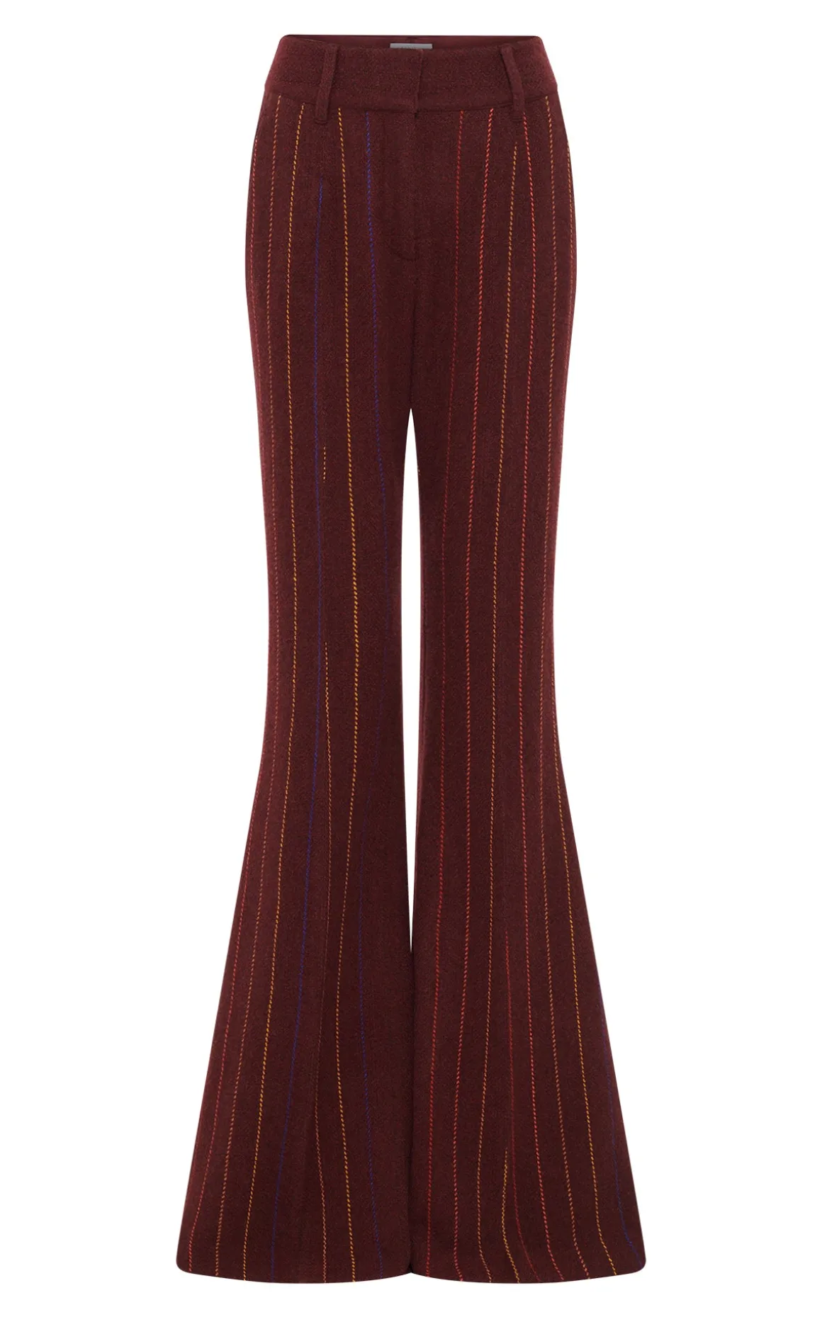 Rhein Flare Pant in Burnt Sienna Multi Wool Cashmere