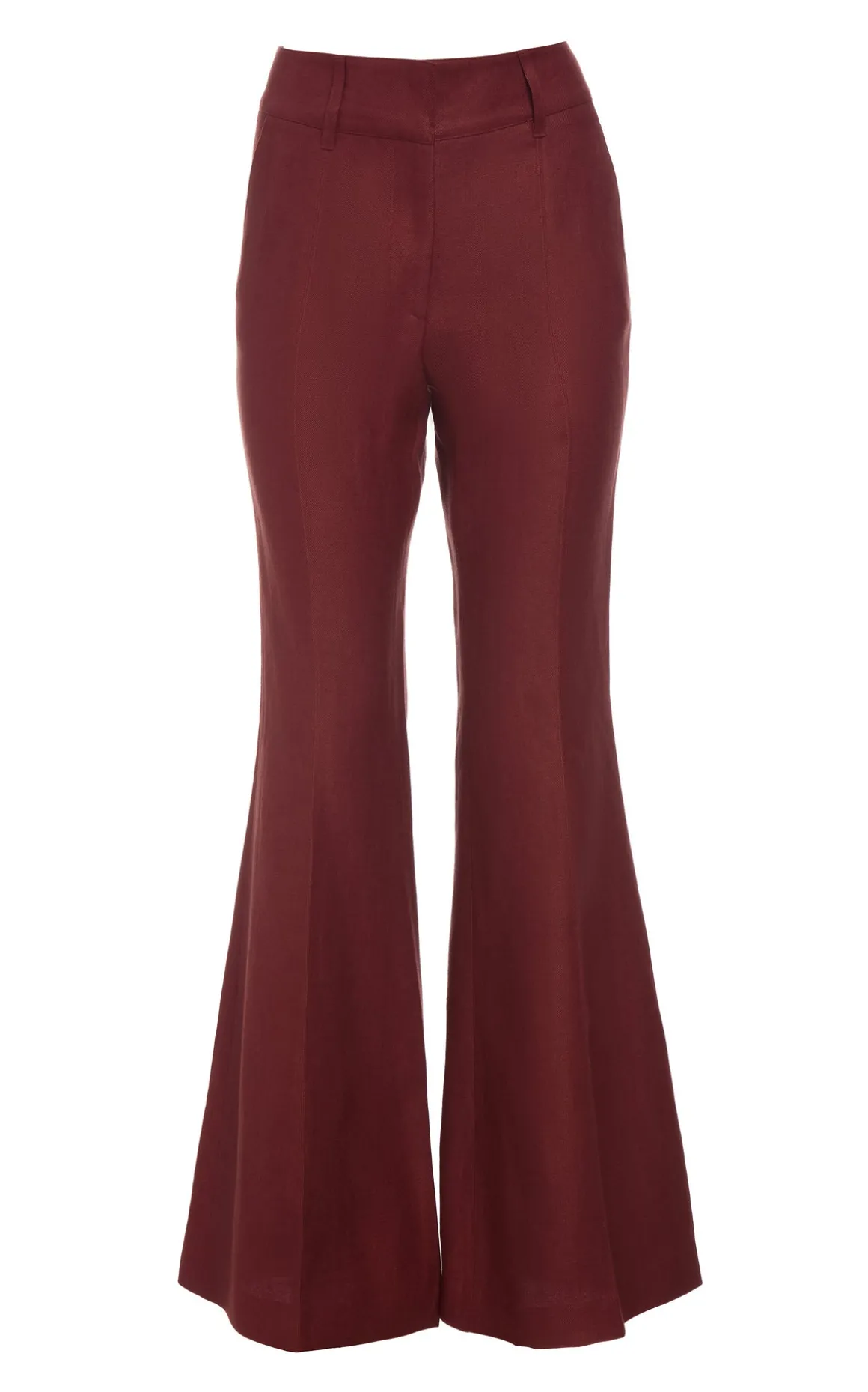Rhein Flare Pant in Burnt Sienna Linen Twill