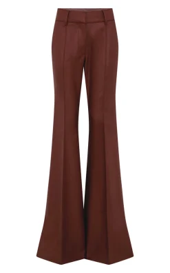 Rhein Flare Pant in Burnt Sienna Wool Cashmere Flannel