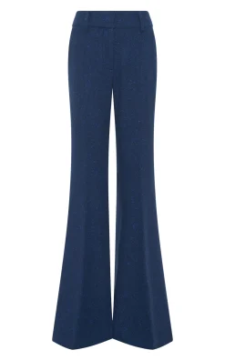 Rhein Flare Pant in Electric Navy Speckled Cashmere
