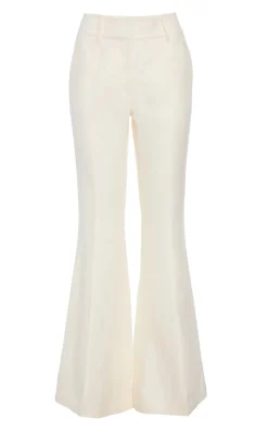 Rhein Flare Pant in Ivory Linen Twill