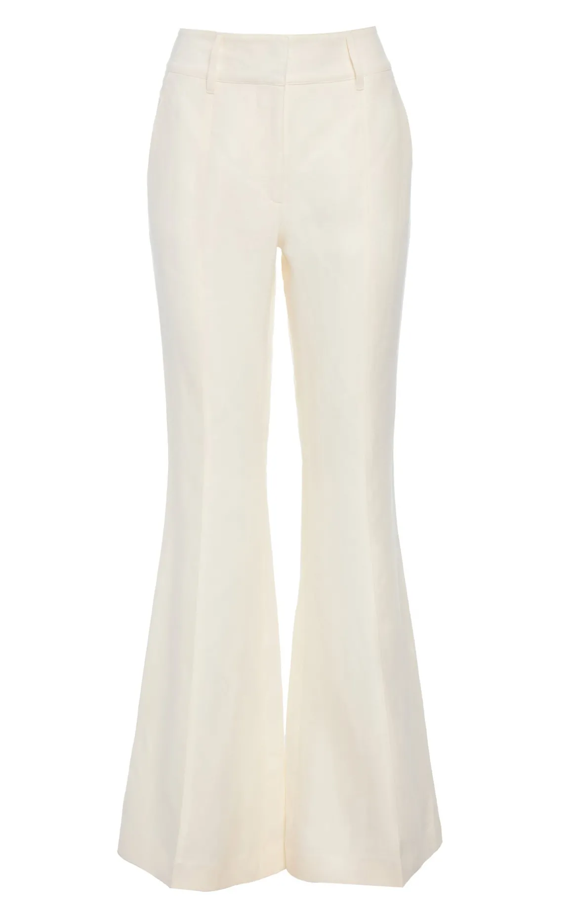 Rhein Flare Pant in Ivory Linen Twill