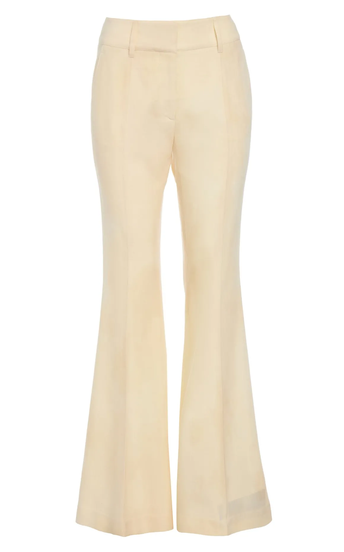 Rhein Flare Pant in Ivory Virgin Wool