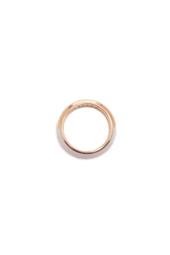 Ring in 18K Rose Gold & Vitreous Ivory Enamel
