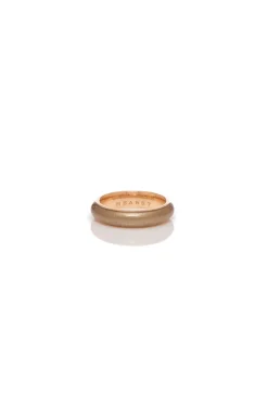 Ring in 18K Rose Gold & Vitreous Yellow Enamel