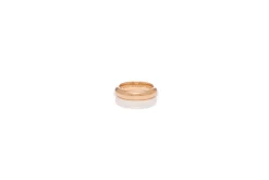 Ring in 18K Rose Gold & Vitreous Yellow Enamel
