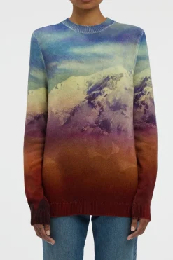 Sael Knit Crewneck Sweater in Mountain Cashmere