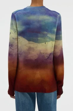 Sael Knit Crewneck Sweater in Mountain Cashmere