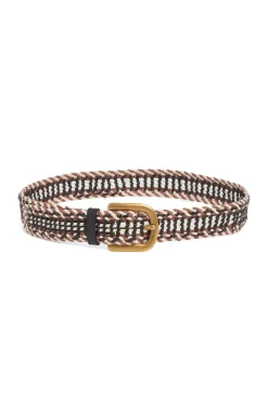 Sam Braided Belt in Cognac Multi Leather
