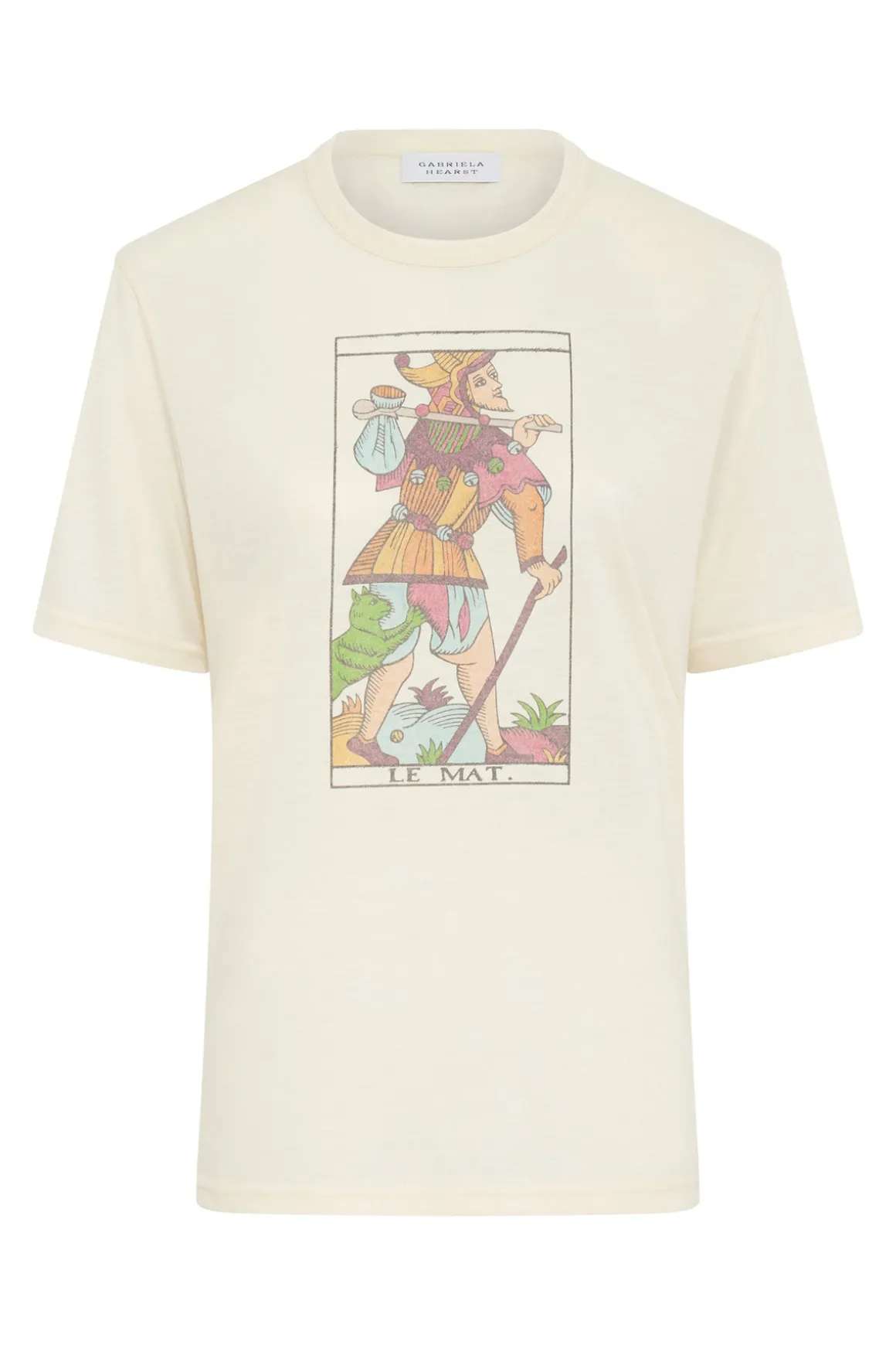 Sayara T-Shirt In Fool Multi Printed Cashmere Jersey
