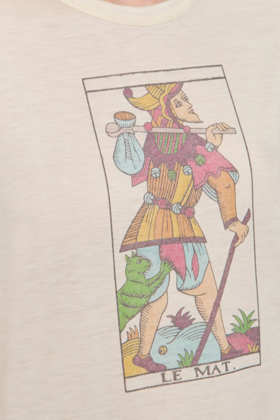 Sayara T-Shirt In Fool Multi Printed Cashmere Jersey