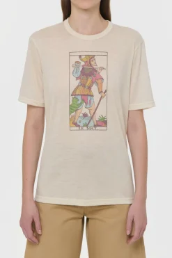 Sayara T-Shirt In Fool Multi Printed Cashmere Jersey