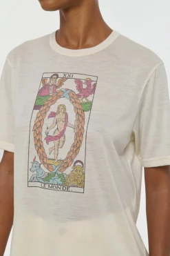 Sayara T-Shirt In World Multi Printed Cashmere