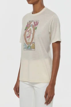 Sayara T-Shirt In World Multi Printed Cashmere