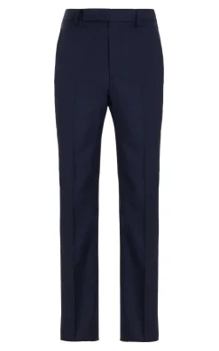 Sebastian Pant in Dark Navy Virgin Wool Twill