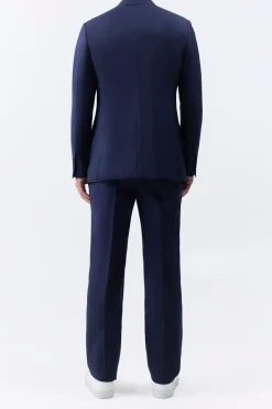 Sebastian Pant in Dark Navy Virgin Wool Twill