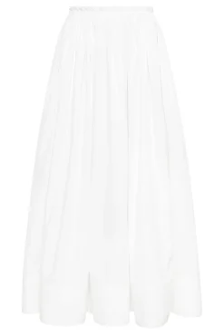 Shiva Maxi Skirt in White Sea Island Cotton