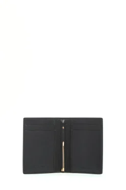 Simple Card Wallet in Black Leather