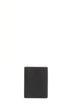 Simple Card Wallet in Black Leather