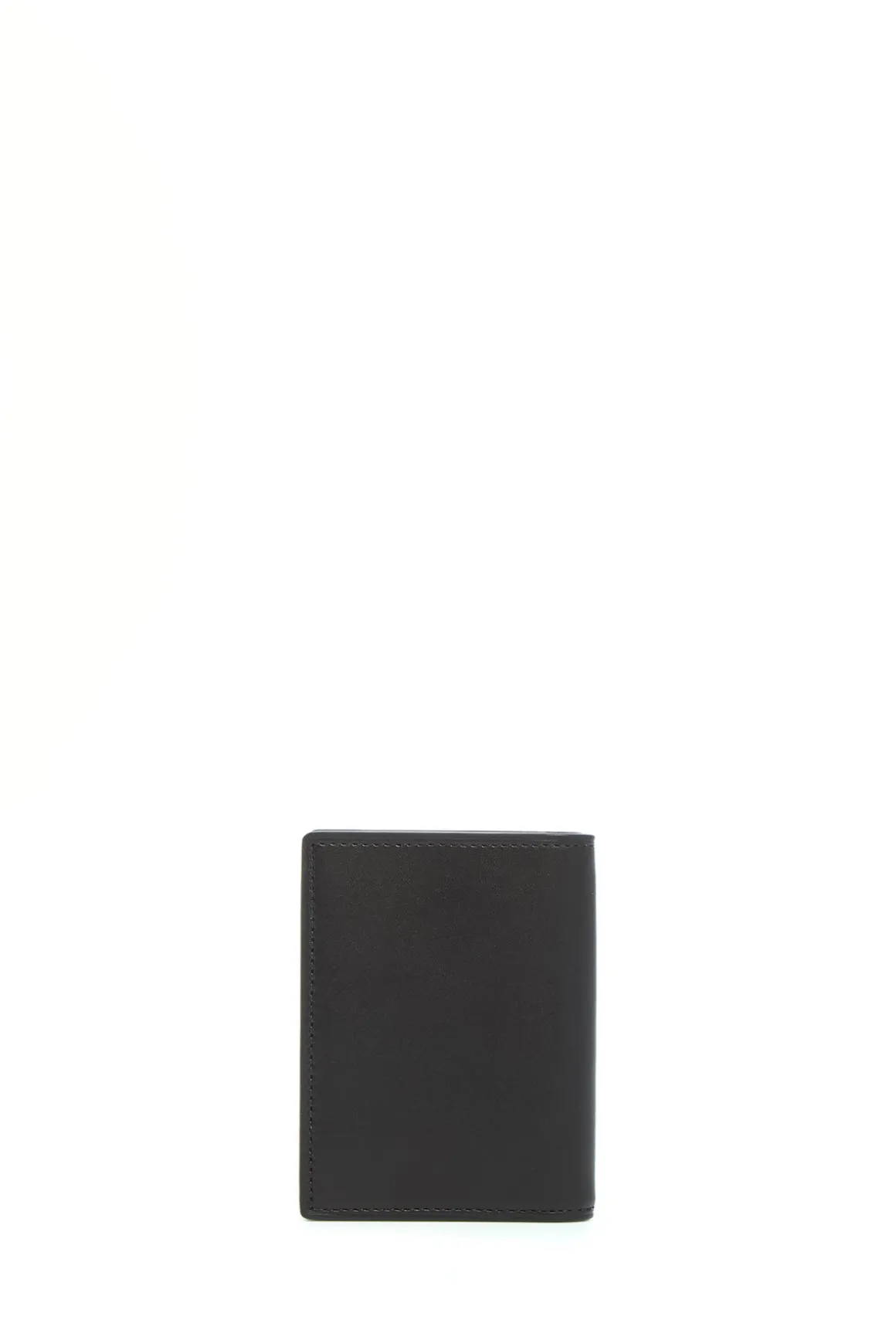 Simple Card Wallet in Black Leather