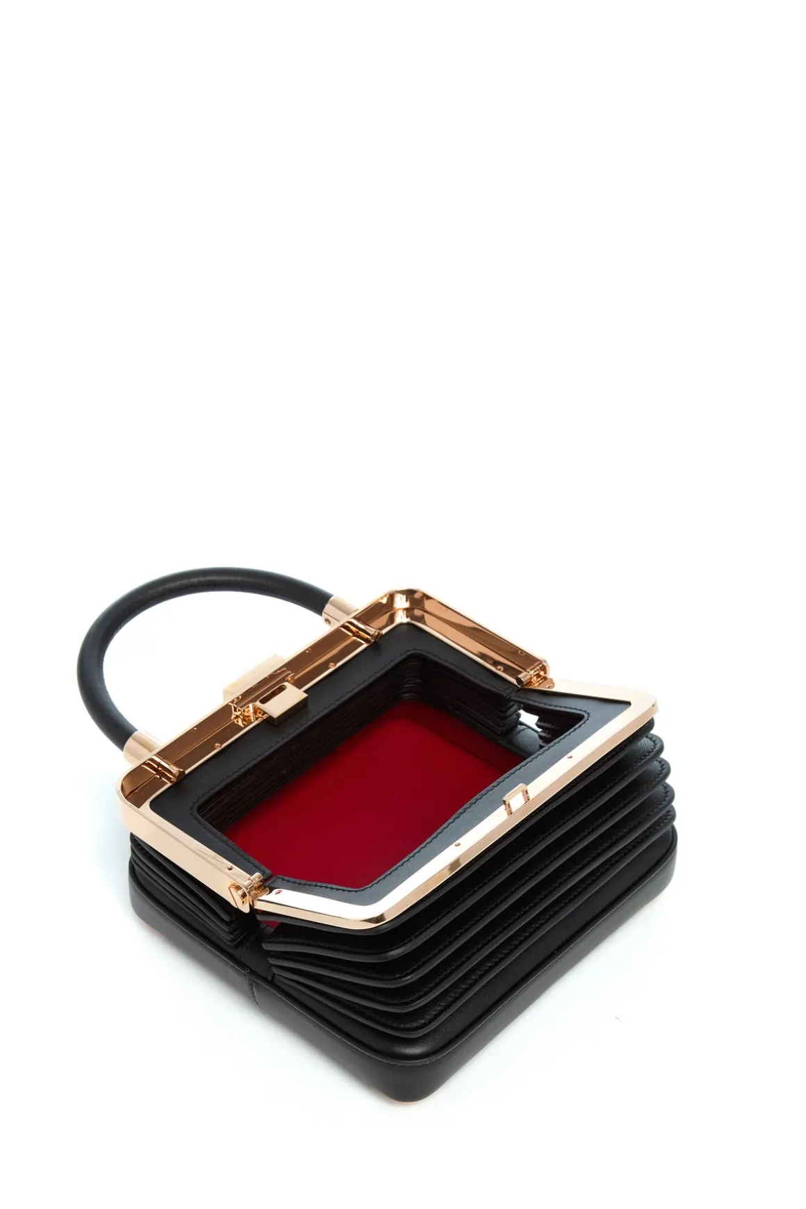 Small Diana Bag in Black Nappa Leather