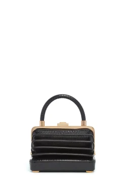 Small Diana Bag in Black Snakeskin