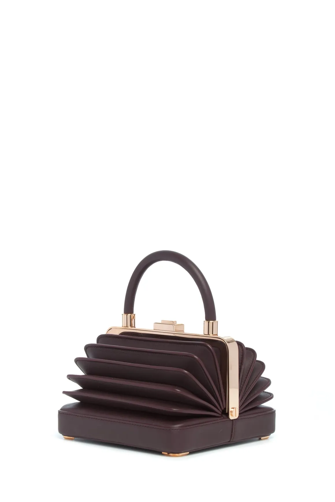 Small Diana Bag in Bordeaux Nappa Leather