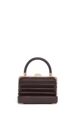 Small Diana Bag in Bordeaux Nappa Leather