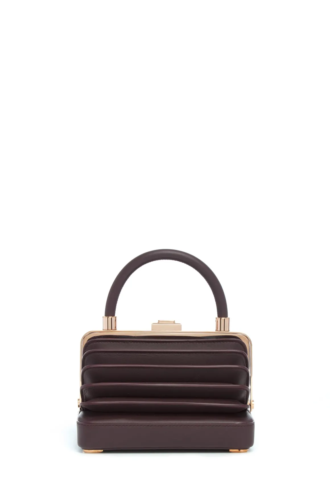 Small Diana Bag in Bordeaux Nappa Leather