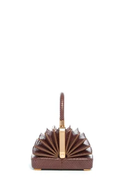 Small Diana Bag in Chocolate Snakeskin