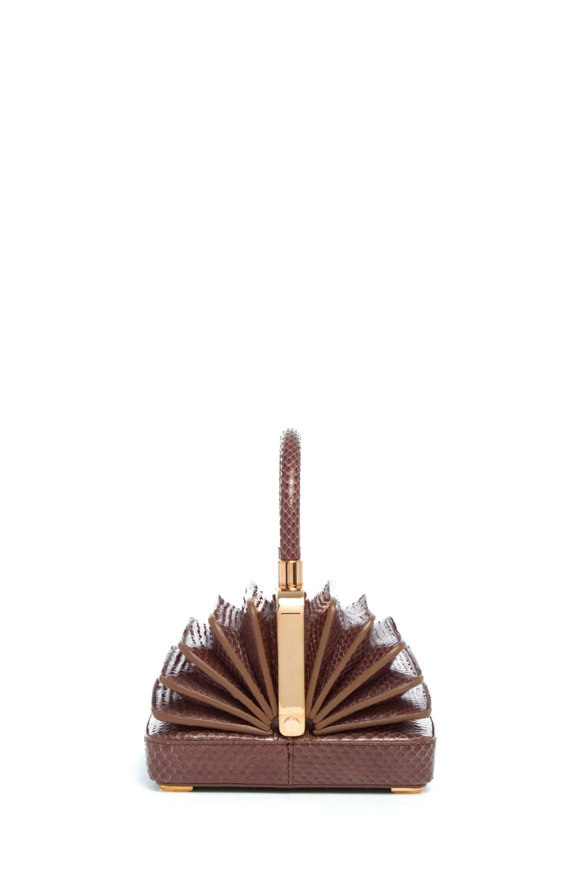 Small Diana Bag in Chocolate Snakeskin