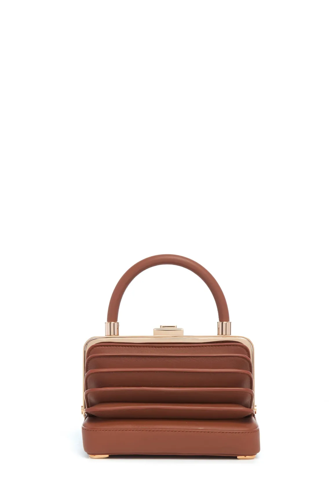 Small Diana Bag in Cognac Nappa Leather