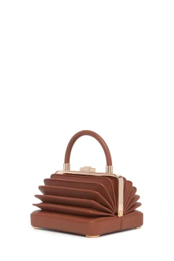 Small Diana Bag in Cognac Nappa Leather