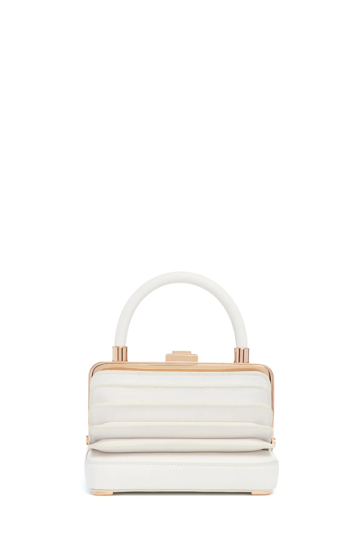 Small Diana Bag in Ivory Nappa Leather