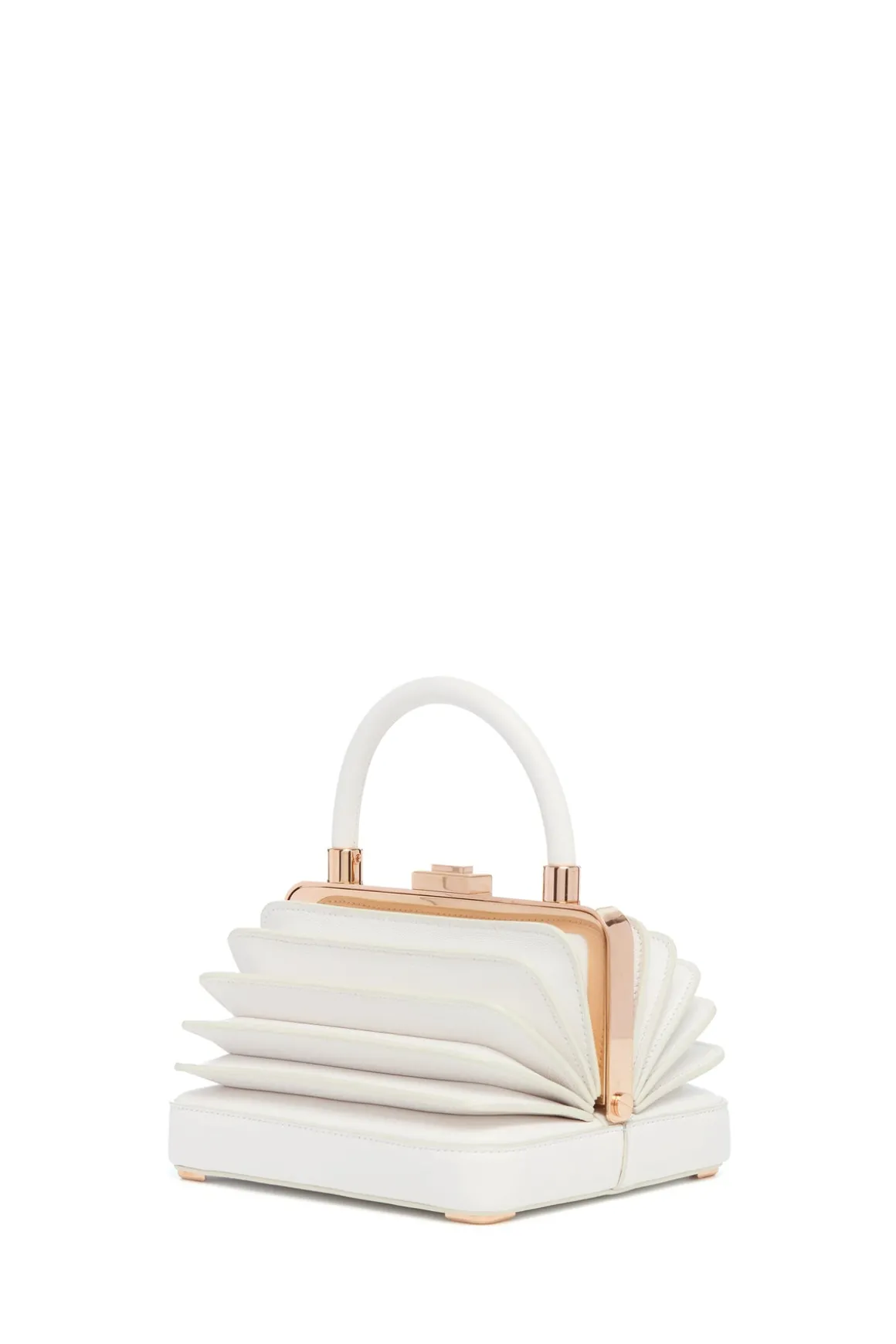 Small Diana Bag in Ivory Nappa Leather