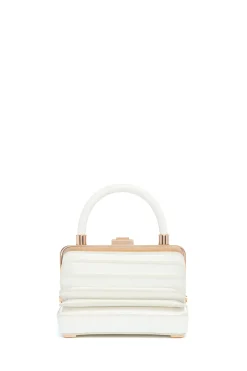 Small Diana Bag in Ivory Snakeskin