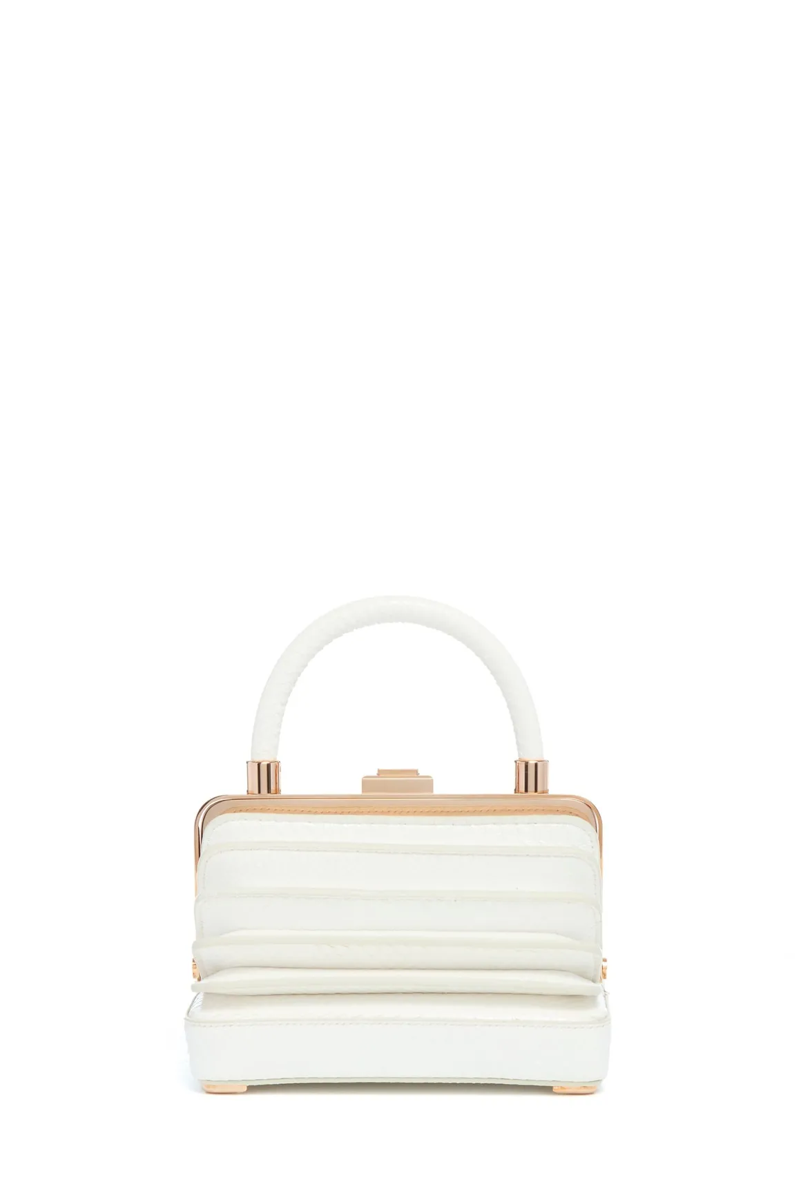 Small Diana Bag in Ivory Snakeskin