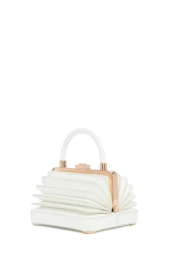 Small Diana Bag in Ivory Snakeskin