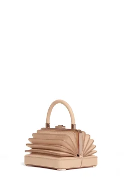 Small Diana Bag in Nude Snakeskin