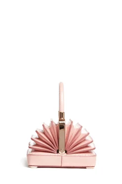 Small Diana Bag in Pink Snakeskin