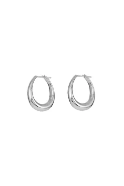 Small Drop Earrings in 18K White Gold