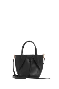 Small Marija Tote Bag in Black Nappa Leather
