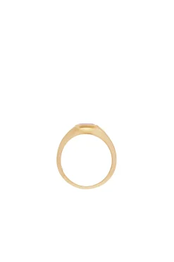 Small Ring in 18K Yellow Gold & Tourmaline Stone