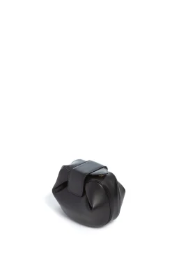 Soft Demi Clutch in Black Nappa Leather