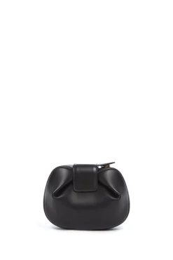 Soft Demi Clutch in Black Nappa Leather