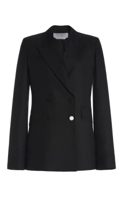 Stephanie Blazer in Black Recycled Wool