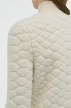 Tansey Knit Sweater in Ivory Cashmere