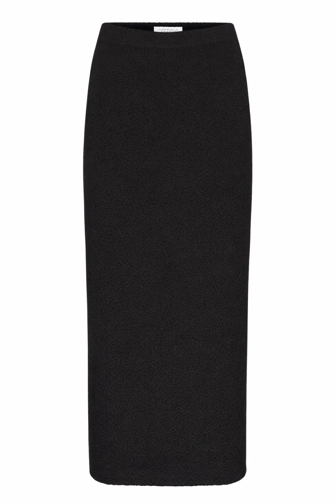 Terranova Knit Maxi Skirt in Black Mulberry Silk
